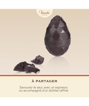 Venchi - uf au Chocolat Extra Noir 77% et Nibs 150 Gr Chocolat Noir avec clats de F ves de Cacao Sans Gluten avec Surprise Collection de P ques Venchi Id e Cadeau - Buy Online on GoSupps.com