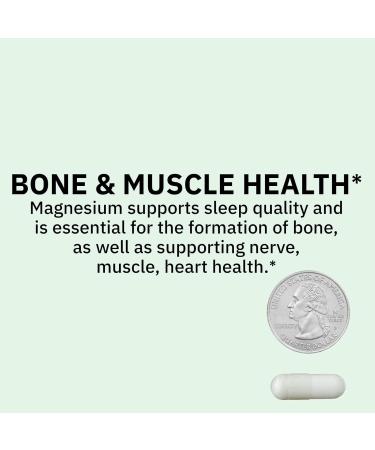 Magnesium 200 mg Sleep Support & Bone & Muscle Health Dietary Supplement Vegetarian Capsules 60 Count SP - Buy Online on GoSupps.com