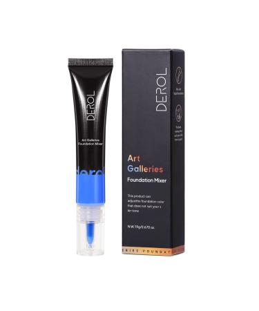Blue Foundation Blending Pigment, Foundation Color Corrector, Blends Easily with Foundation, Warm to Cold, Delicate and Smooth