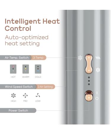 Parwin Pro Beauty 4-in-1 MaxAIR Styler Hair Dryer Brush Set - Gray | Hairdryer, Curler, Hot Brush for Styling, Volumizing & Curling with Ion Care & High-Speed Motor - Buy Online on GoSupps.com