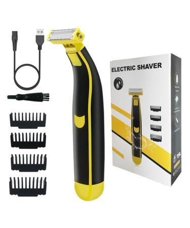 Full Body Washed Wet and Dry Shaver Men's Electric Shaver Full Body wash Wet and Dry Double Shave 700mA Dry Wet Waterproof Men's Rotary Facial Shaver (1set)