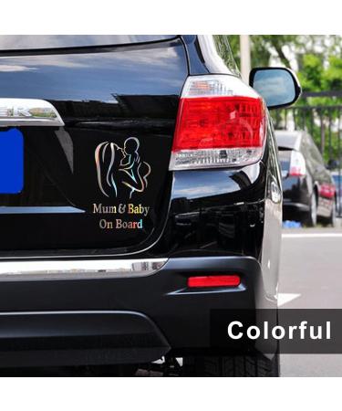 Baby on Board Sticker Car | Mom & Baby Safety Warning Bumper Decals | 3 Pack - International Shipping Available - Buy Online on GoSupps.com