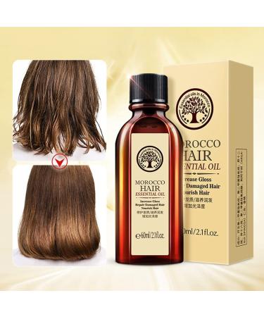 Morocco Nut Hair Essential Oil 60ml - Curly Hair Nourishing Scalp Repair Treatment | Argan Oil Leave-In Conditioner for Women & Girls - Buy Online on GoSupps.com
