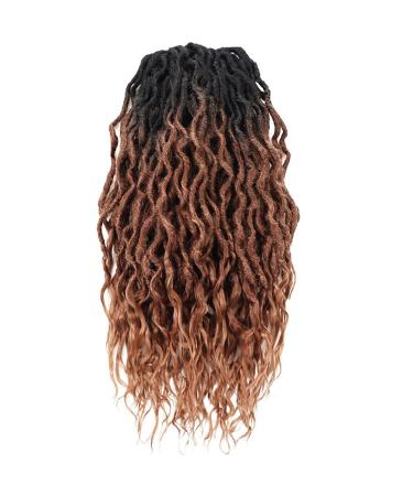 ToyoTress Toceana Wavy Locs Crochet Hair 24 8 Pcs OT30 Ombre Brown Pre-twisted Crochet Braids OT30 24 Inch Godes Faux Locs - Buy Online on GoSupps.com