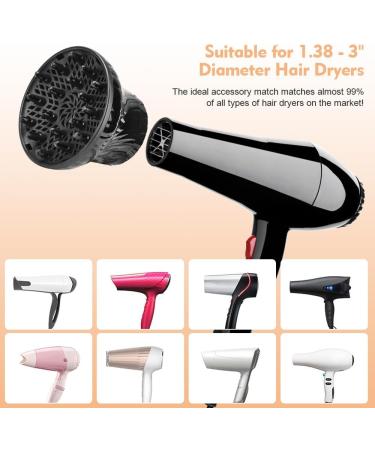 Universal Hair Diffuser Attachment for Curly and Wavy Hair - Adjustable Nozzle for Professional Hair Drying - Buy Online on GoSupps.com
