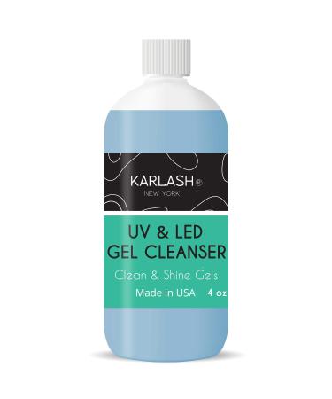 Karlash Max Uv & Led Gel Cleanser for Nails Clean & Shine Gels (4 Ounce) 4 Fl Oz (Pack of 1)