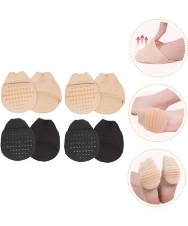 NOLITOY Women's Forefoot Socks - 4 Pairs Dressy Half Toe Liner Cushion Insoles for High Heels - Breathable Cotton Foot Pads - Buy Online on GoSupps.com
