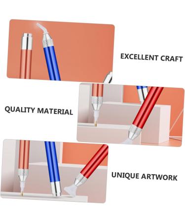 Beaupretty 3sets Nail Art Drill Pen Nail Pen Diy Drill Pen Nail Rhinestone Pen Diamond Embroidery Pen Kit Gemstones for Nails Embroidery Diamond Pen 5d Tool Aluminum Alloy Shine Glue Pen 13.6x1.3cm Assorted Color - Buy Online on GoSupps.com