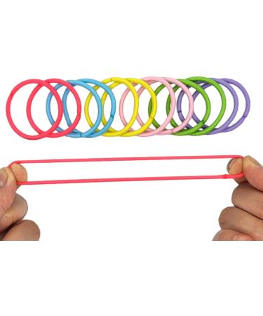 12 PCS 3mm Elastic Hair Bands - No Metal Gentle Ponytail Holders for Women, Men, Girls, Kids - Multi-Colored Hair Ties - Buy Online on GoSupps.com