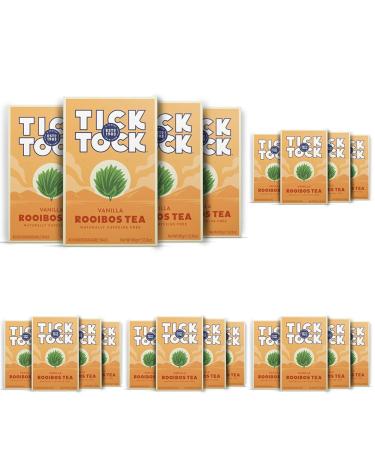 Tick Tock Rooibos Vanilla Tea 40 Teabags Pack of 20 160 Teabags 40 Count (Pack of 20)