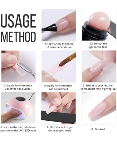 Poly UV Gel Nail Lasting Extension Varnish 66 Colors Nail Gel 15ML Nails Art Tools Manicure Painting Gel Enamel u as - Buy Online on GoSupps.com