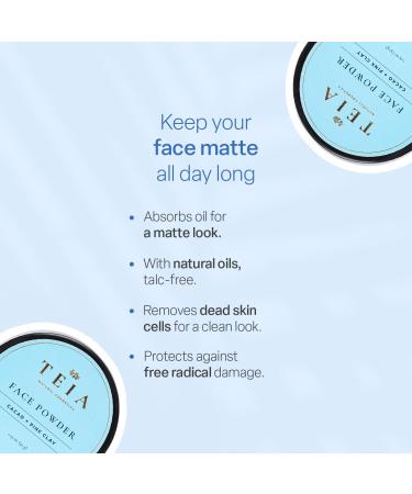 TEIA Cosmetics - Natural Mattifying Translucent Face Powder | Vegan Cruelty-Free Non-Toxic Finishing Powder for All Skin Types - Buy Online on GoSupps.com