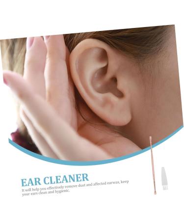 Spiral Ear Spoon - Dual Use Portable Ear Wax Cleaner | Reusable Outdoor Ear Picker | Compact Rose Gold 13x0.5CM - Buy Online on GoSupps.com