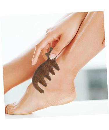 Combined Cat Massage Comb - Wooden Scalp Massage Device for Hair & Acupuncture Therapy | Wide Tooth Sandalwood Comb - Buy Online on GoSupps.com