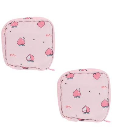 Hygiene bags 2 pieces Napkins Bag Pad holder sanitary napkin bag small Closure coin wallet for women with a little hygiene bag for women