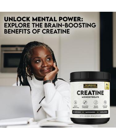 Creatine Monohydrate Powder 1 lb - ISO Certified Vegan Micronized 100 Servings | Boost Muscle Energy & Cognitive Function - Buy Online on GoSupps.com