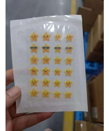 Star Faces Acne Patches - Hydrocolloid Pimple Patch for All Skin Types (24 Count) - Yellow Star Design - Buy Online on GoSupps.com