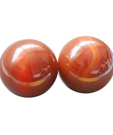 Unbit baoding ball stressball ball stretcher magnetic 2 pieces of chinese stress balls quiet baoding balls meditation balls made of wood for the hand-hand joint massage color