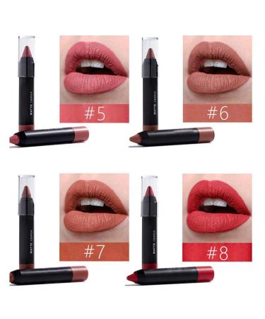 12-Piece Exquisite Gift Box Matte Lipstick Set | Waterproof Non-Stick Lip Gloss & Pencil Crayon Kits for Perfect Lips - Ideal for Gifts - Buy Online on GoSupps.com