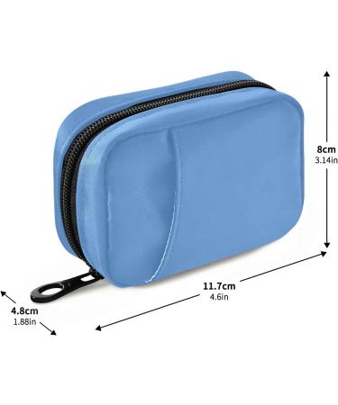 Naanle Pill Box - 7 Day Travel Organizer | Zipper Portable Weekly Case | Compact Sky Blue Vitamin & Supplement Holder - Buy Online on GoSupps.com
