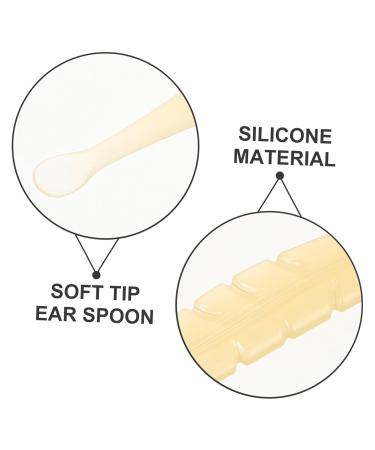 HAKIDZEL 2pcs Soft Ergonomic Earwax Cleaner Gentle Tip for Safe Ear Cleaning Portable for Adults and Boys and Girls - Buy Online on GoSupps.com