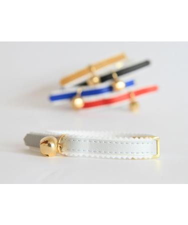 Personalised Custom Cat Kitten Collar | Laser Engraved Pet Name ID Tag (Silver) - Buy Online on GoSupps.com