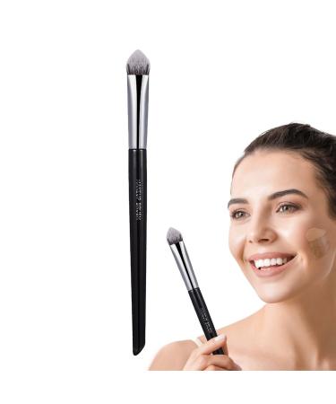 Fukamou Brush For Under Eye Concealer | Tapered Concealer Makeup Brush | Dense & Soft Bristles Brush For Refined Makeup Look Highlights Bridge Reduces Dark Circles & Puffiness