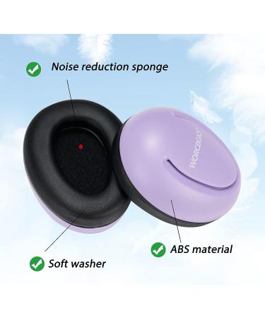 WORCBGIO Infant Ear Protection Noise Cancelling Baby Ear Muffs - Toddler Hearing Protection (Moon Purple) - Buy Online on GoSupps.com