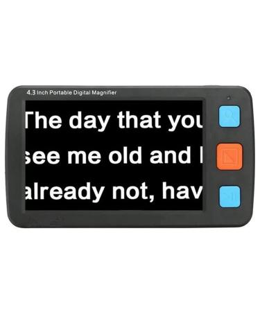 Electronic Reading Aid Digital Magnifier 4.3-inch Handheld Portable Electronic Reading Aid 4 32x Magnifying Glass LCD Display Digital magnifiers for Visually impaired