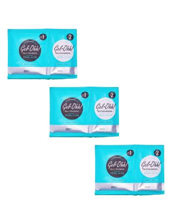 AVRYBEAUTY Gel-Ohh Jelly Spa Bath 3 pack, Pearl Glow, Clean Scented, Aloe Infused, Jelly Pedicure, Salon Services, Pedicure, Salon Pedi, Relaxation, Heat & Aroma Therapy, Foot Care