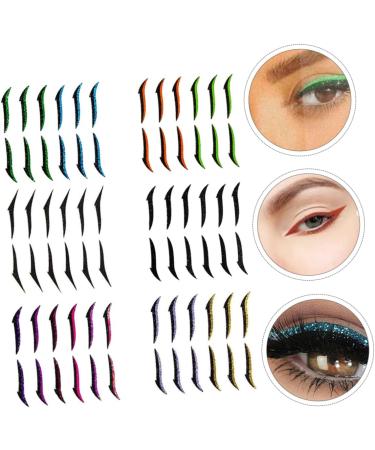 VINTORKY 6pcs Eyeliner Adhesive Eye Line Strip Eye Shadow Sticker Stickers Double Eyelid Tape Plastic - Buy Online on GoSupps.com