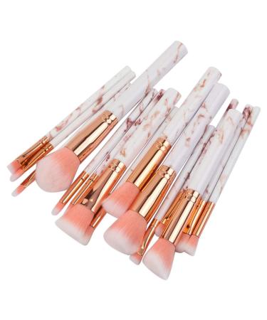 Make up brush set 15 pieces marble multifunction make-up brush concealer eyeshadow brush lip brush blush brushes eyebrow brush set tool brush brush free 55