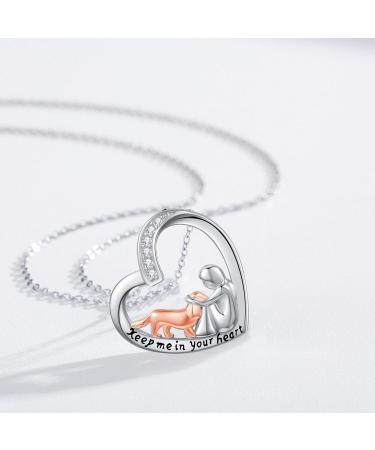 925 Sterling Silver Dog Chain Necklace with Crystals | Chenghong Dog Jewelry for Dog Lovers & Cocker Spaniel Gifts - Buy Online on GoSupps.com