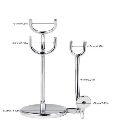 Grandslam Deluxe Shaving Kit for Men - 3-in-1 Set with Shaving Brush Stainless Steel Bowl & Holder - Premium Silver Shaving Essentials - Buy Online on GoSupps.com