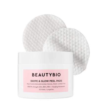 BeautyBio Swipe & Glow Peel Pads. 50 Resurfacing Facial Wipes