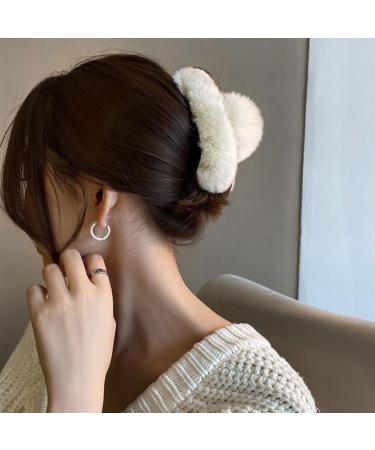 hgnxa Elegant Winter Large Hair Claw for Women Girls Acrylic Hairpins Hair Clip Barrette Crab Headwear Girls Accessories Green - Buy Online on GoSupps.com