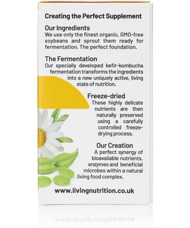 Living Nutrition Organic Your Flora Tranquil (60 Caps) with Chamomile & Fennel Seed - Natural Bloating Support - Buy Online on GoSupps.com