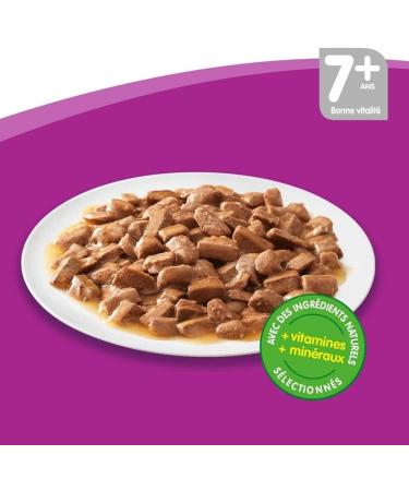 WHISKAS Senior Cat Meals - 84 Freshness Sachets 100g - Cat Food in Jelly - Chicken / Salmon / Beef / Tuna - Nour - Buy Online on GoSupps.com