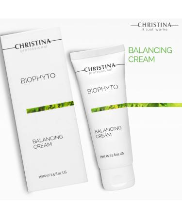 Buy CHRISTINA Bio Phyto Balancing Cream - Matte Finish Moisturizer with Green Tea Shea Butter & Calendula Oil for Oily & Combination Skin | 75ml International Shipping Available - Buy Online on GoSupps.com