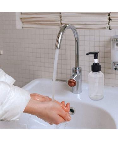 Lurrose 6Pcs 100ml Empty Plastic Pump Bottles Practical Pump Bottle Refillable Containers for Emulsion Shampoo or Body Wash (Transparent) - Buy Online on GoSupps.com