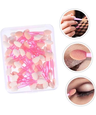 VINTORKY 50pcs Double Ended Eyeshadow Brush Fan Makeup Brush Makeup Eyeshadow Eye Primer Brush Pink Plastic - Buy Online on GoSupps.com