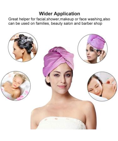 YesTree 3 Pack Microfiber Hair Towel Wrap for Women - Fast Drying Hair Turban Set - Anti Frizz Hair Wrap Towels - Ideal for Curly, Long & Thick Hair - 11x26 - Rose Red, Blue, Purple - Buy Online on GoSupps.com