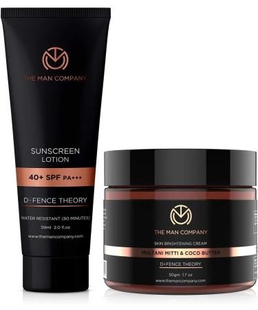 The Man Company Tan Comboskin Brightening Cream 50Gmsunscreen Lotion 59Ml40+ Spfantioxidant Skin Radiance - Buy Online on GoSupps.com