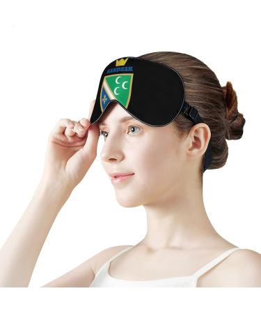 Sandzak Flag Crown Sleep Mask Eye Cover for Sleeping Blindfold with Adjustable Strap Blocks Light Night Travel Nap for Men Women - Buy Online on GoSupps.com