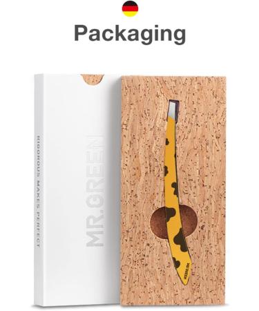 MR.GREEN Curve Handle Eyebrows Tweezers - Professional Stainless Steel Beauty Clip for Fine Hair Removal in Light Yellow - Buy Online on GoSupps.com