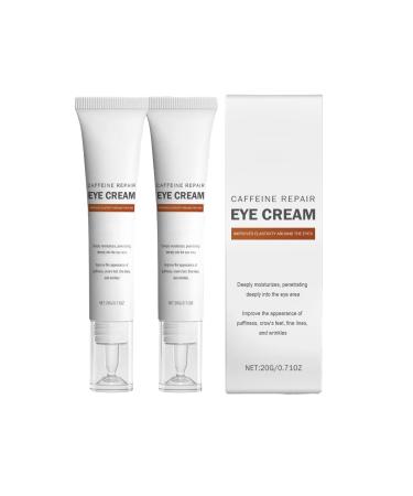 Shantou Hoygi Biological 2 pieces Caffijne Repair Eye Cream caffeine eye cream against wrinkles and dark circles light texture for a fresh and nongreasy feeling ideal for daily use in the morning and evening