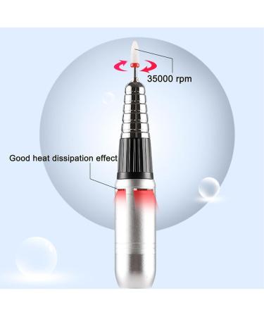 CYzpf Professional Nail Drill Machine Portable Electric Nail Drill for Acrylic Nails Gel Nails Removing Shaping Buffing Efile Nail Drill Kit for Home Salon Use Gray One Size - Buy Online on GoSupps.com