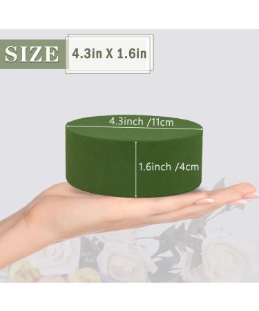 4.3 Round Floral Foam Blocks for Flower Arrangements - Wet/Dry Green Plant Foam for Fresh Flowers - Buy Online on GoSupps.com