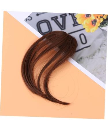DOITOOL Woman Hair Bang Turneric Hair Bangs Clip Bridesmaid Scrunchies Body Wash Mittens Foam Curlers for Hair Eye Patches for Adults Tassles Fringe Front Hair Bangs Tassel Clip Conjoined medium Brown - Buy Online on GoSupps.com