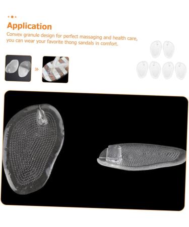FRCOLOR 12 Pairs Forefoot Pads for Sandals | Gel Metatarsal Cushion & Heel Protectors - Soft Transparent Pain-Free Support - Buy Online on GoSupps.com